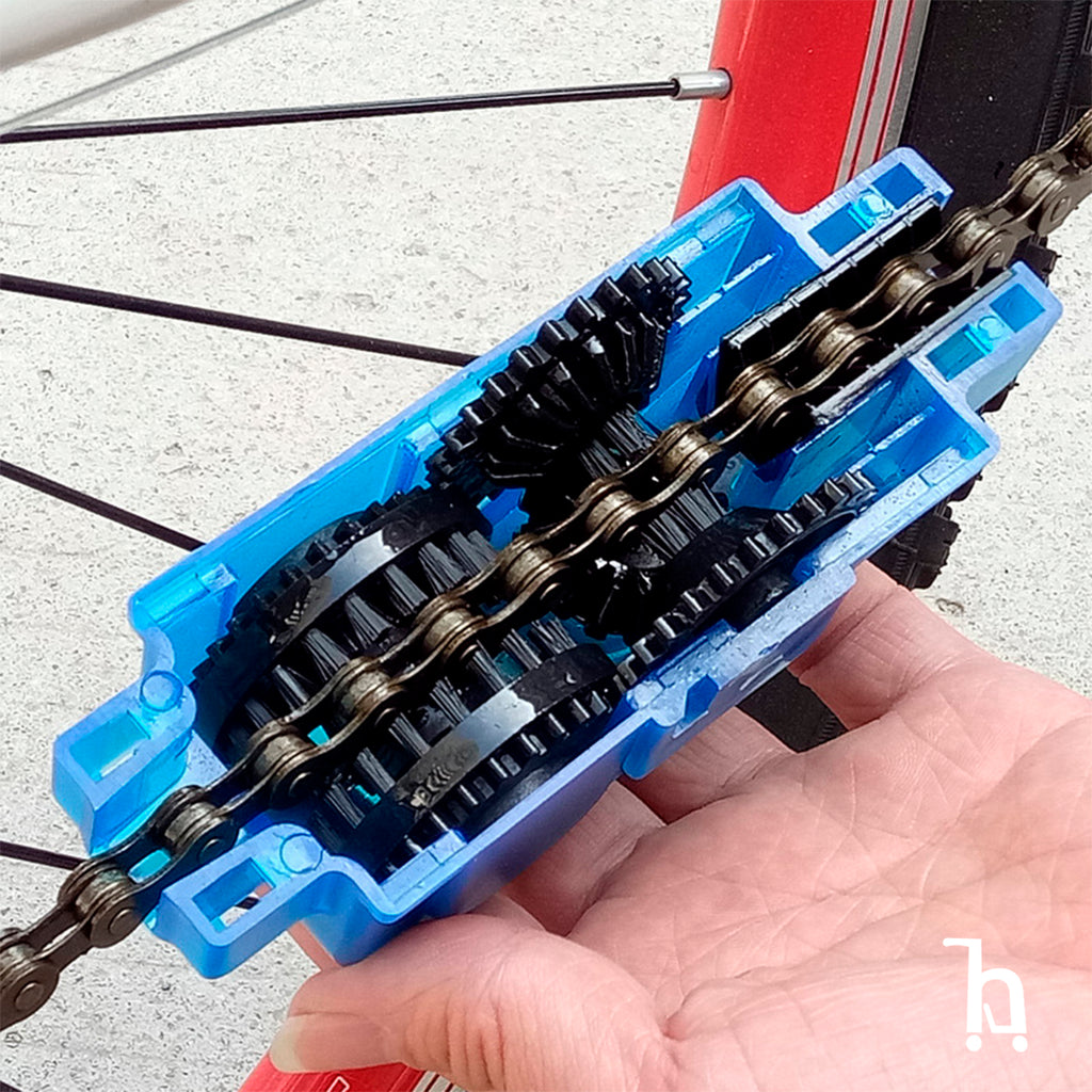 Kit Cepillo Limpiador De Cadena Para Bicicleta