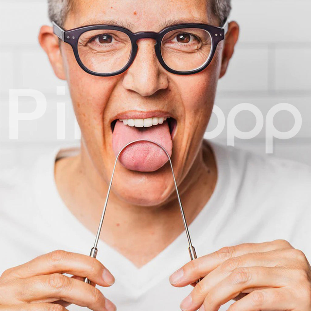 Raspador limpiador de lengua