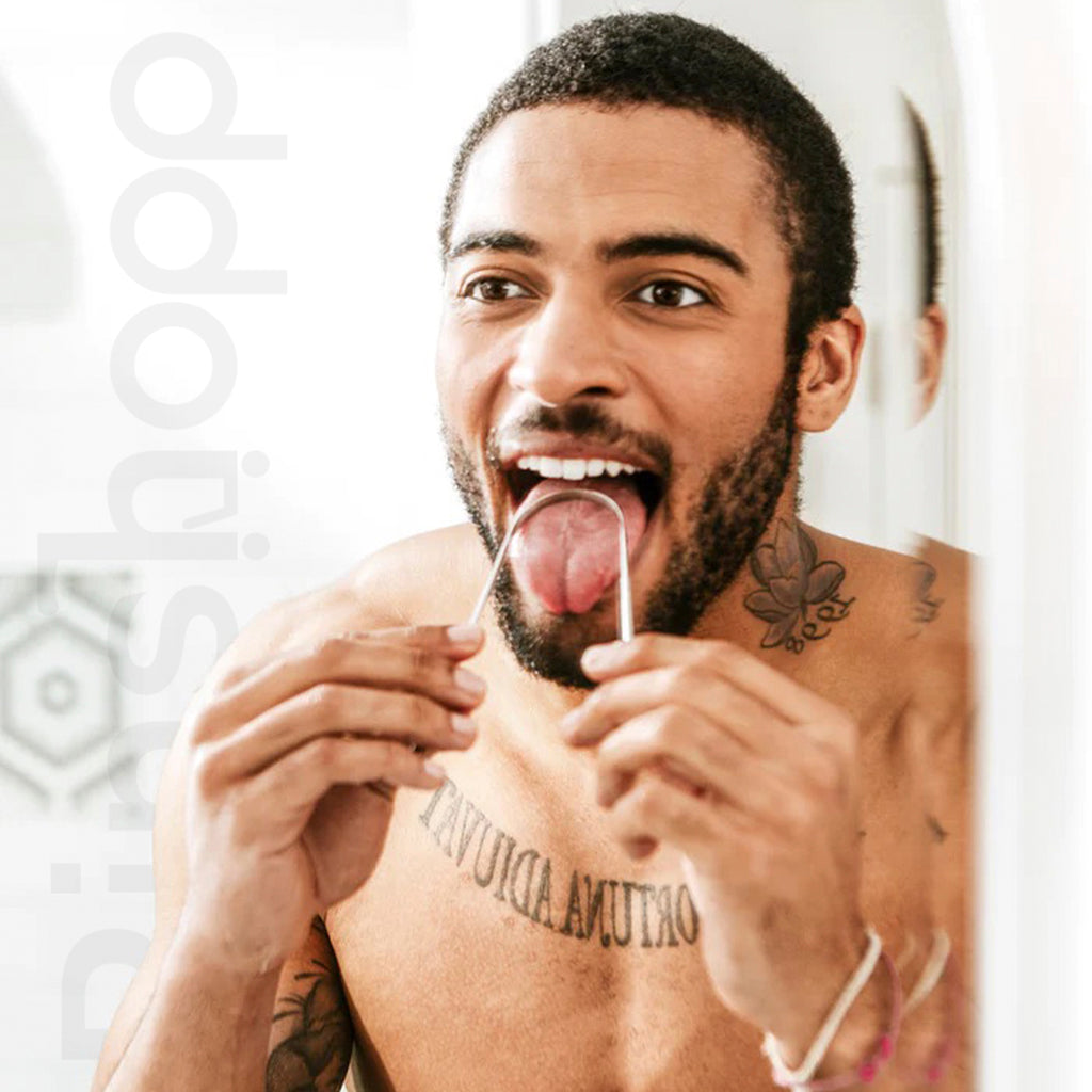 Raspador limpiador de lengua