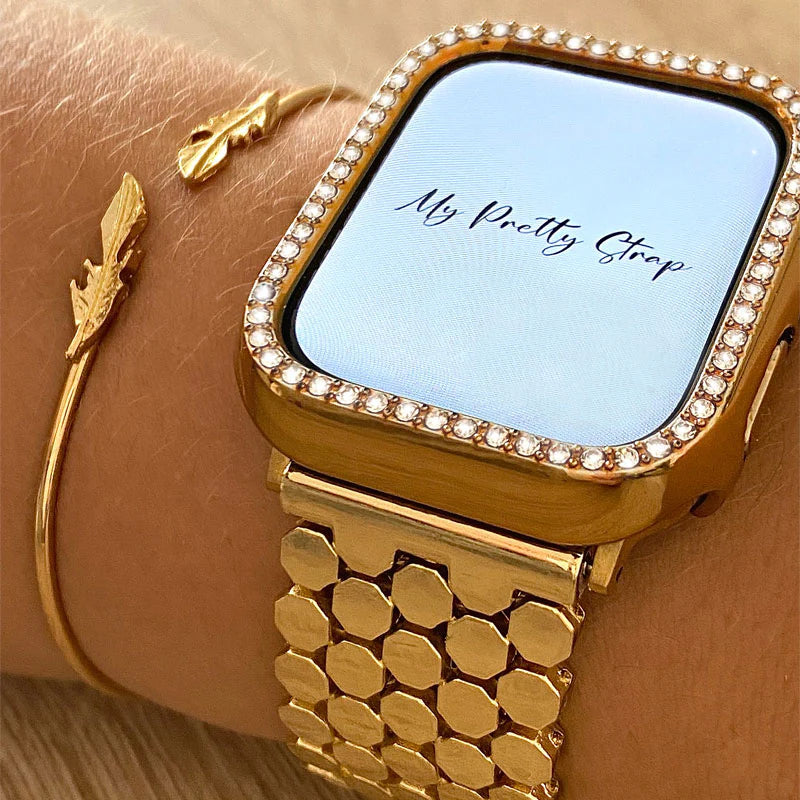 PULSO DE LUJO APPLE WATCH GOLDEN STRIP